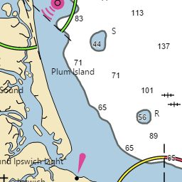 Map and Nautical Charts of Cape Cod Canal, Buzzards Bay, MA