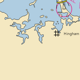 Map and Nautical Charts of Hull, MA